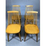 Four Mid Century stick back chairs
