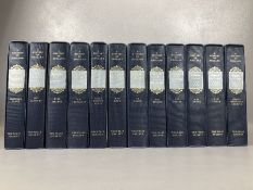 A HISTORY OF ENGLAND, 12 vols, Folio Society, blue cloth with gilt lettered spines, in slip cases (