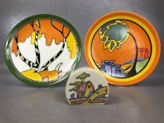 Two Wedgwood Limited Edition Plates in the Bizarre Collection Living Landscapes of Clarice Cliff, '