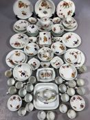 Large collection of Royal Worcester 'Evesham Vale' dinner and tea ware to include approx: 11