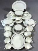 Large collection of Royal Doulton 'Ravenswood' dinner and tea ware to include approx: 5 serving