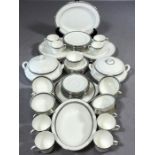 Large collection of Royal Doulton 'Ravenswood' dinner and tea ware to include approx: 5 serving