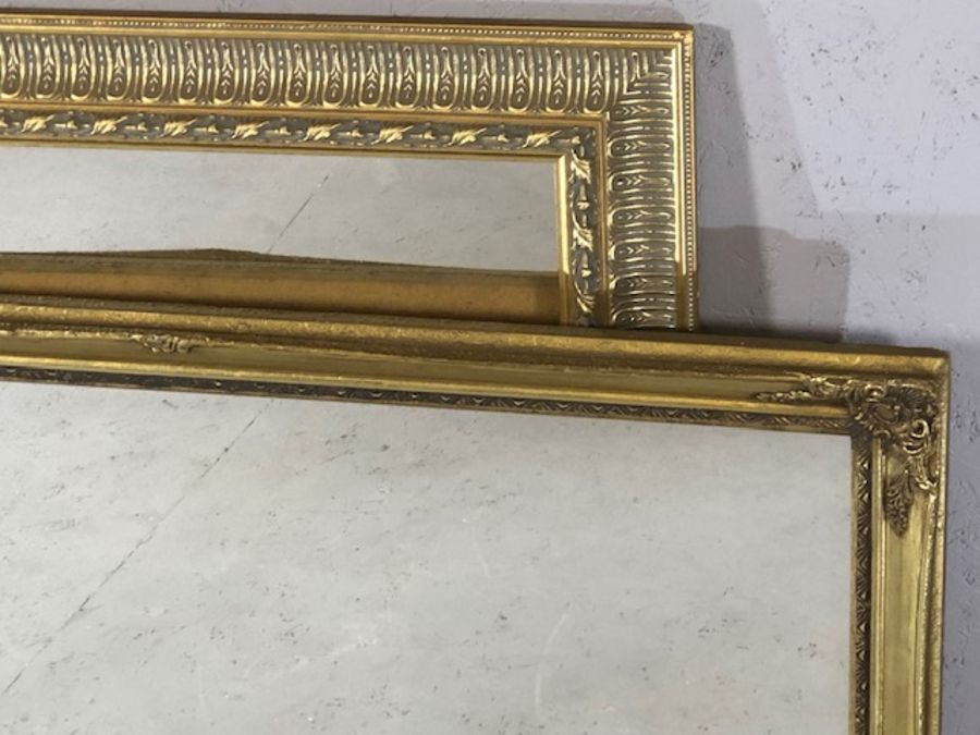 Three gilt framed mirrors, the largest approx 74cm x 106cm - Image 4 of 4