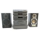 Sony audio equipment to include: PS-LX60P turntable, ST-D50L FM/AM Tuner, TA-DS70 amplifier, TC-