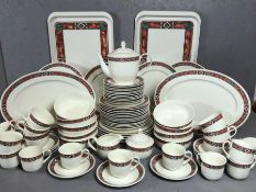 Large collection of Villeroy & Boch 'Rialto' design dinner and tea ware, to include 8 dinner plates,