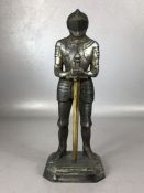 knight design table top cigarette lighter, approx 24cm in height