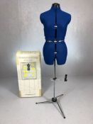 Adjustoform dressmaking model on stand, complete with box and instructions