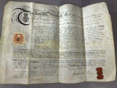 19th Century Indenture of Apprenticeship. Dated 9th November 1898, between James King and Francis