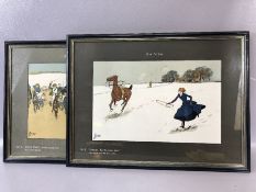 Equestrian prints: Thackery (Lance & Edwards Lionel). ON VIEW & FOR SALE WITHOUT RESERVE, by Hills &