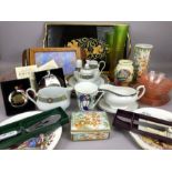Selection of ceramics, glassware and collectables to include MackIntosh, Noritake, Royal Grafton,