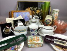 Selection of ceramics, glassware and collectables to include MackIntosh, Noritake, Royal Grafton,