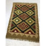 Maimana Kilim rug, approx 88cm x 61cm