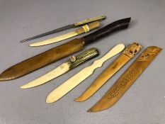 Good collection of vintage page turners and letter openers (7)