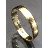 9ct Gold ring size 'O' approx 1.9g