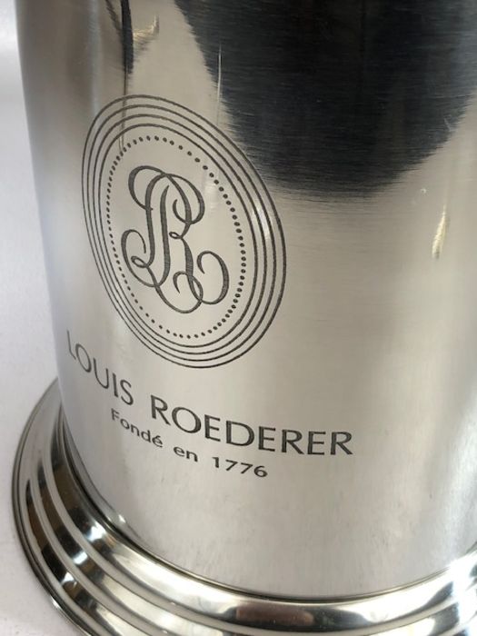 Twin handled champagne cooler / ice bucket marked 'Louis Roederer', approx 25cm in height - Image 3 of 6