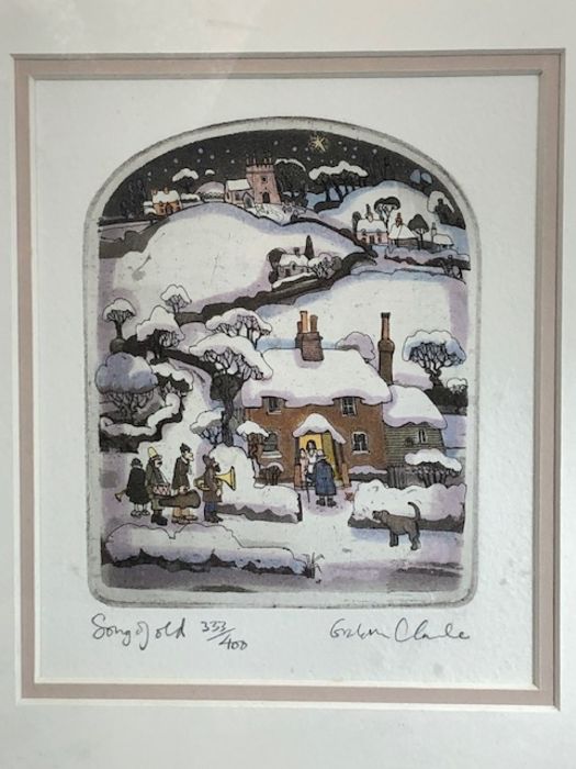 GRAHAM CLARKE (British, b.1941) 'Song of Old' etching with aquatint, signed, titled and numbered - Image 2 of 7