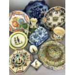 Collection of ceramics to include a quantity of Quimper Ware, paisley ceramic dishes, a Losolware