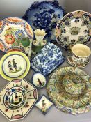 Collection of ceramics to include a quantity of Quimper Ware, paisley ceramic dishes, a Losolware