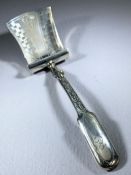 Georgian Caddy spoon of shovel form Hallmarked for Birmingham by maker William Pugh and dated 1810