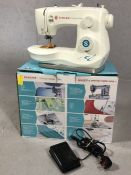 Modern Singer 3342 Fashion Mate sewing machine, in box with instructions