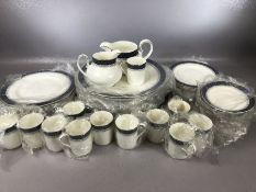 Royal Doulton Sherbrooke pattern part dinner and coffee service, many pieces still in original