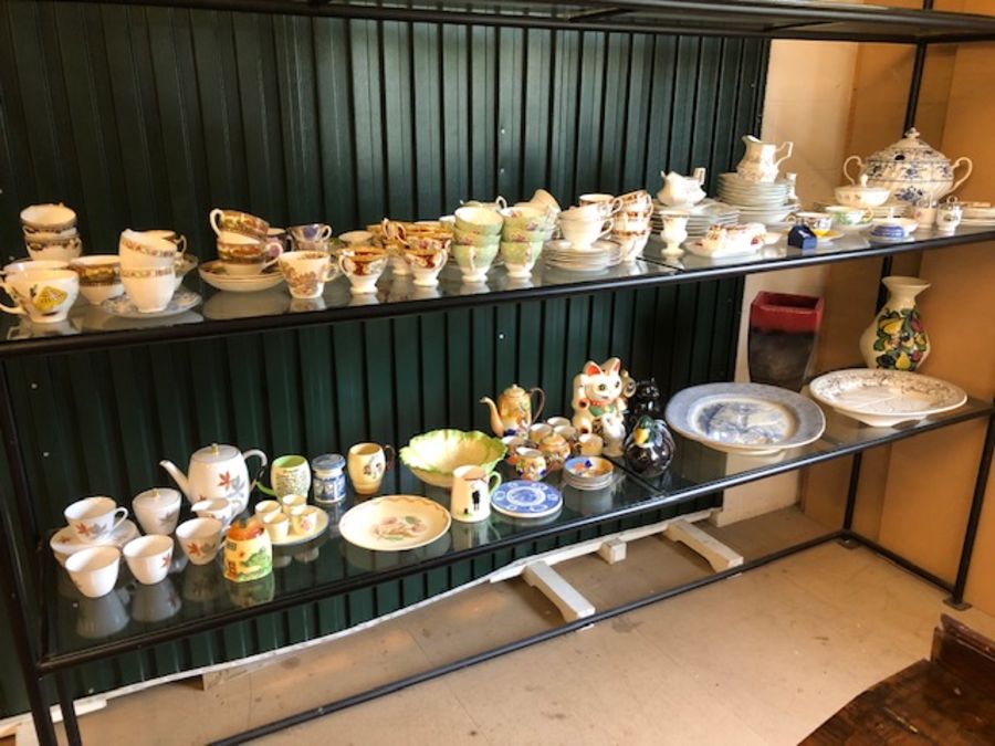 Very large collection of both vintage and modern ceramics to include Susie Cooper, Royal Albert,
