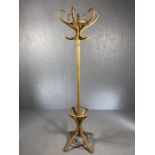 Pine hat / coat stand, approx 196cm in height