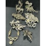 Collection of Good Marcasite Jewellery items, 10 in total