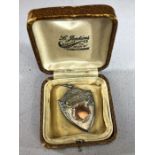 Silver and Gold Medal medallion in original leather box