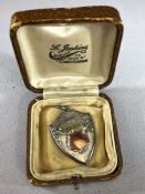 Silver and Gold Medal medallion in original leather box