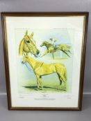 PETER DEIGHAN, 'Pebbles' Chestnut Filly 1981', limited edition colour print signed by Peter