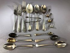 Collection of Hallmarked Silver flatware various makers and ages approx 448g