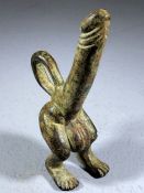 Bronze phallic pendant, approx 6.5cm in height