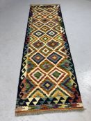 Chobi Kilim runner, approx 205cm x 61cm