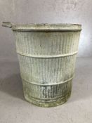 Vintage galvanised 'Anti Splash' wash tub / dolly, approx 54cm in height x 47cm in diameter