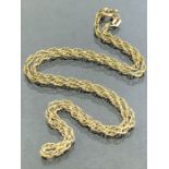 9ct Gold necklace approx 43cm long of multi link design approx 4.5g