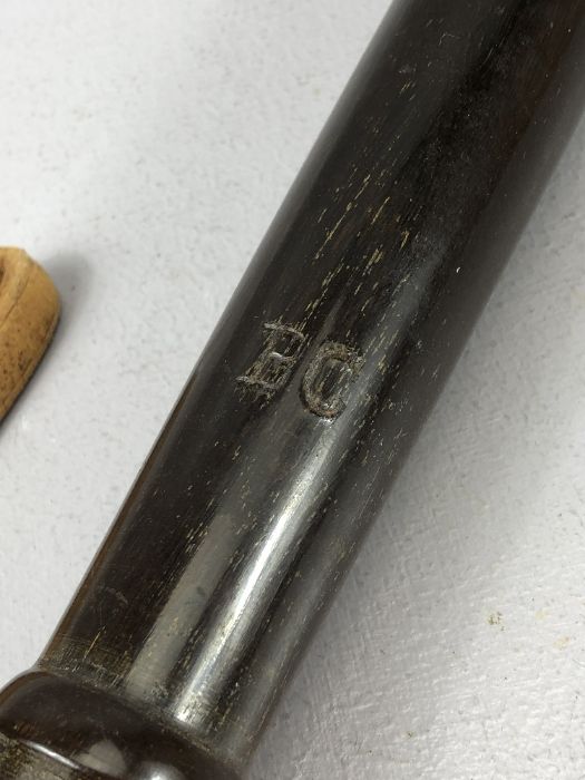 c1950s Bristol Police Constabulary wooden truncheon / baton. Stamped ' BC ' with Ribbed handle, with - Image 3 of 4