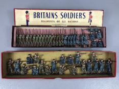 Vintage Toys W Britains Regiments of all Nations: large collection of Infantry Soldiers