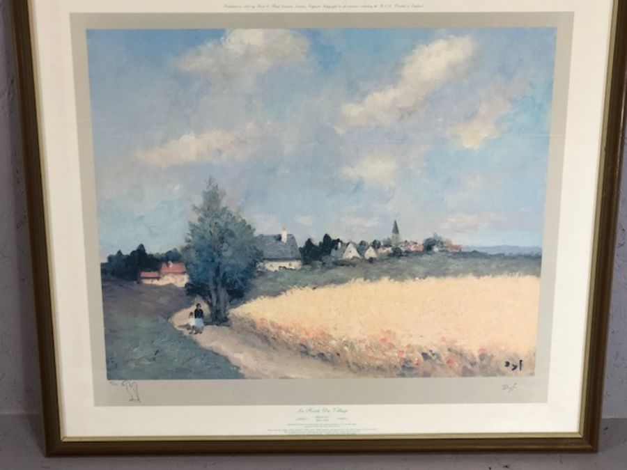 MARCEL DYF (French 1899 - 1985), pair of framed giclee prints 'La Regate' and 'La Route Du - Image 4 of 5