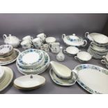 Large quantity of dinner and tea ware to include Wedgwood 'Clementine' pattern, Wedgwood 'Ice Rose',