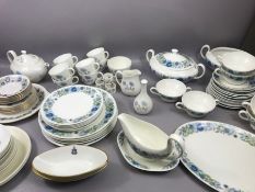 Large quantity of dinner and tea ware to include Wedgwood 'Clementine' pattern, Wedgwood 'Ice Rose',