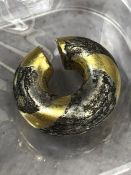 Bronze age Gold and Silver ring money approx 17mm in diameter and 13.1g