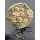 Ancient coin: Ancient British, Celtic gold quarter stater depicting horseback riders approx 2.4g and