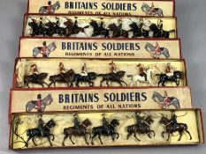 Vintage Toys W Britains Regiments of all Nations CUIRASSIERS NO. 138, QUEENS OWN HUSSARS, USA