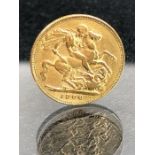 Gold full Sovereign dated 1900