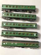 Rake of five LIMA OO/HO carriages to include restaurant car