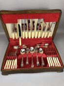 Six place boxed canteen of cutlery