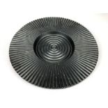 Robert Welch cast iron black 'Sun Dish', approx 29cm in diameter