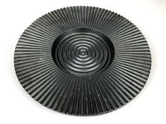 Robert Welch cast iron black 'Sun Dish', approx 29cm in diameter