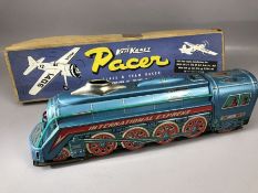 Vintage toys: a Keil Kraft boxed 'Pacer Class B Team Racer' model aeroplane kit, 30 inch wingspan